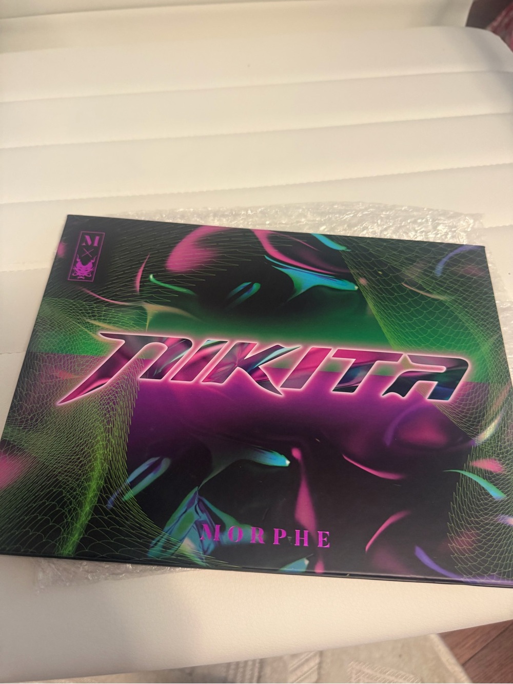 Morphe X Nikita Eyeshadow Palette - Black with Purple & Green Accents